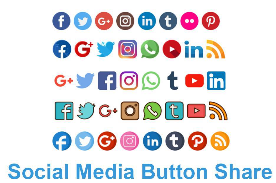 Кнопки "поделиться" в социальных сетях
